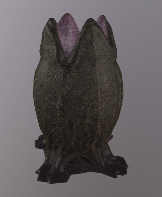 Alien Egg Rigged Low-poly 3D model_5