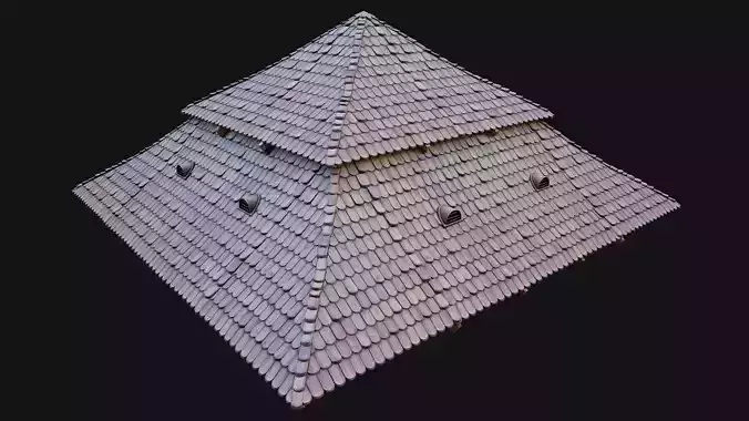 Medieval Roof Large Pyramid