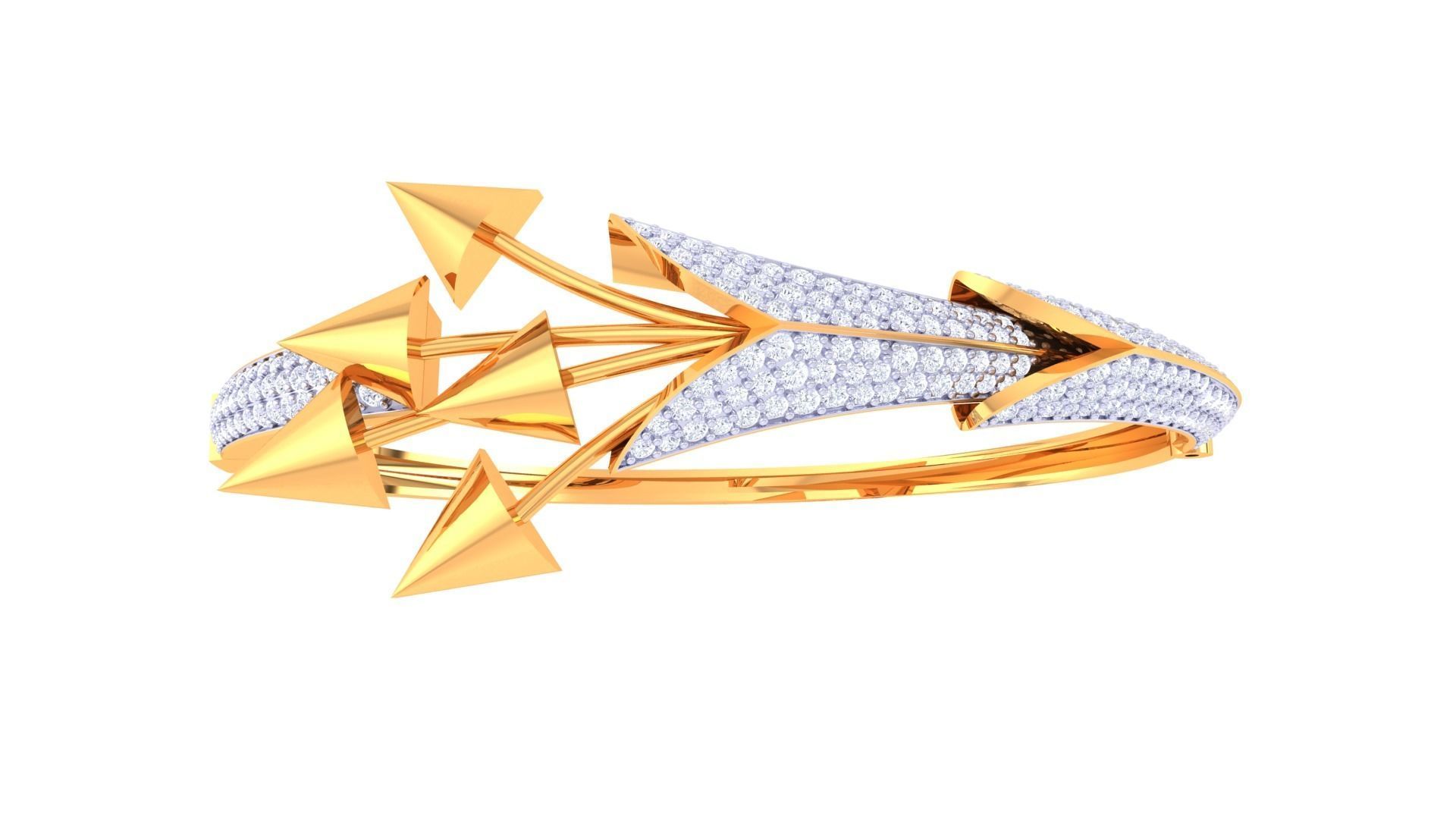 Arrows of Love High Jewelry Italian Diamond Bracelets 3dm stl 3D print model_8