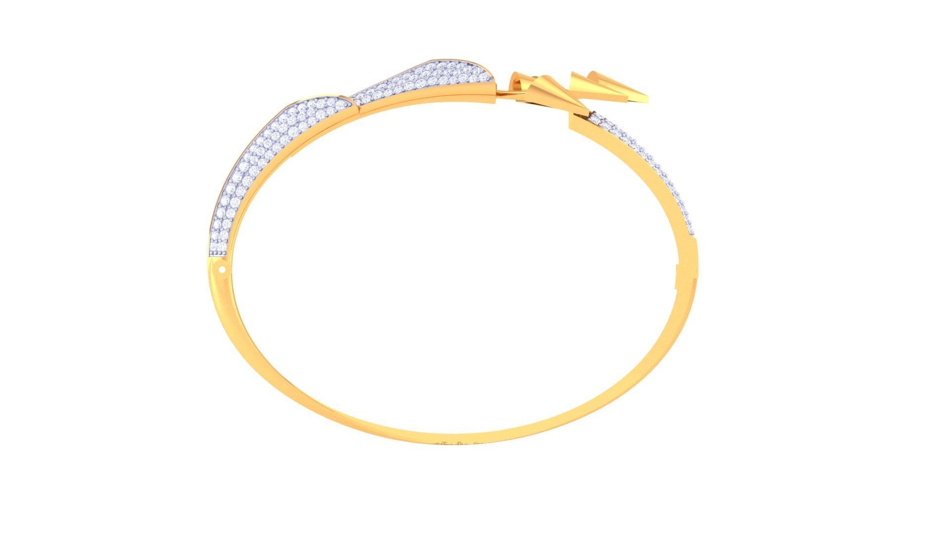 Arrows of Love High Jewelry Italian Diamond Bracelets 3dm stl 3D print model_10