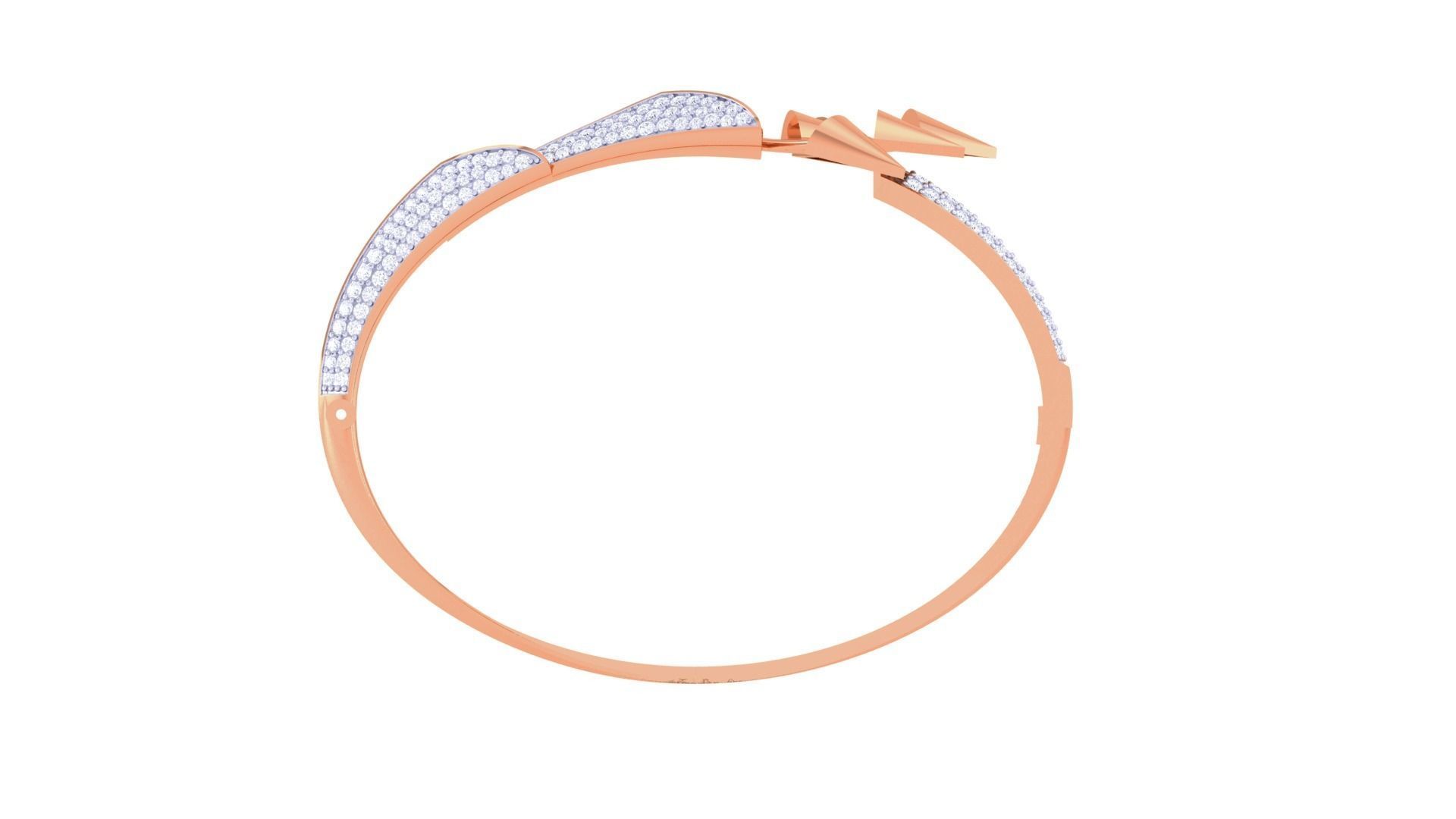 Arrows of Love High Jewelry Italian Diamond Bracelets 3dm stl 3D print model_12