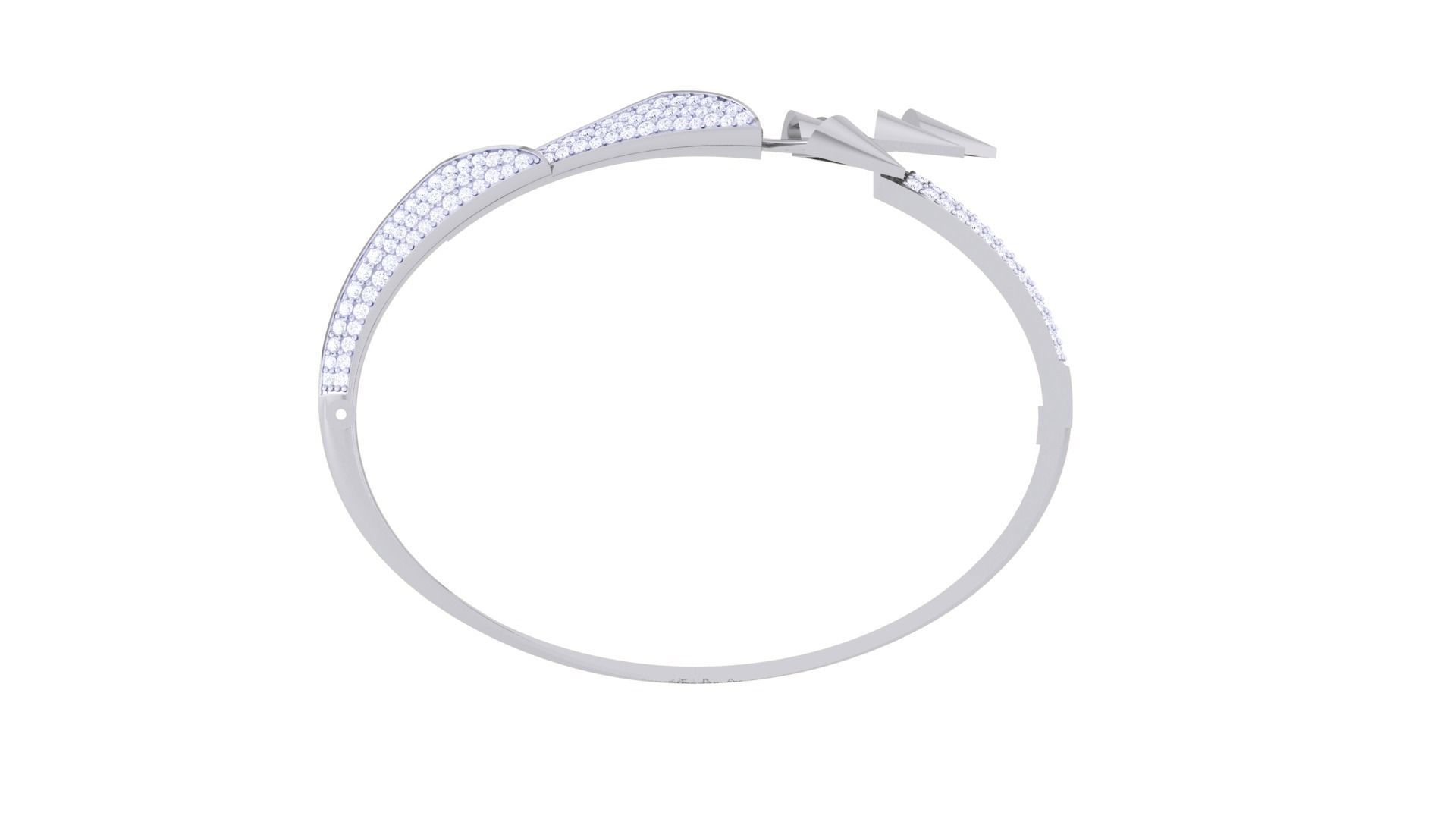 Arrows of Love High Jewelry Italian Diamond Bracelets 3dm stl 3D print model_11