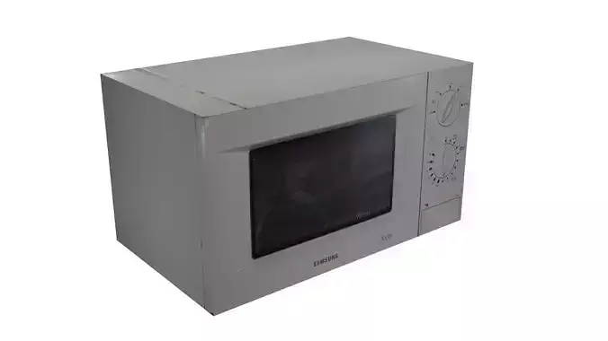 Microwaves Low Poly samsung microwave oven Free low-poly 3D model