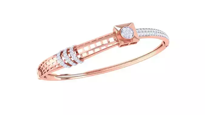 Wire Mesh High Jewelry Italian Diamond Bracelets 3dm stl obj