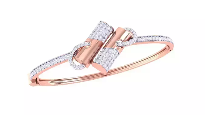 High Jewelry Italian Diamond Bracelets 3dm stl obj gltf 