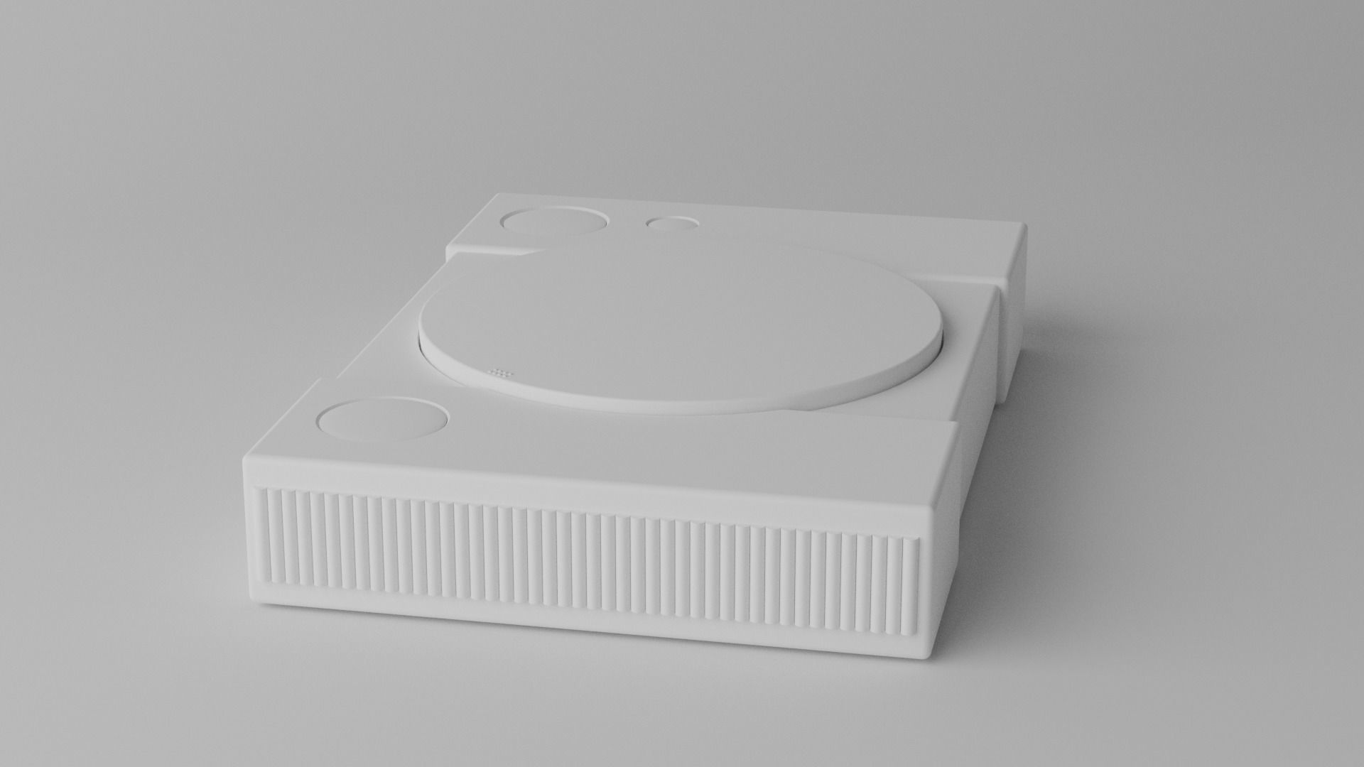 Cartoon Sony Playstation Classic Gaming Console 3D model_5