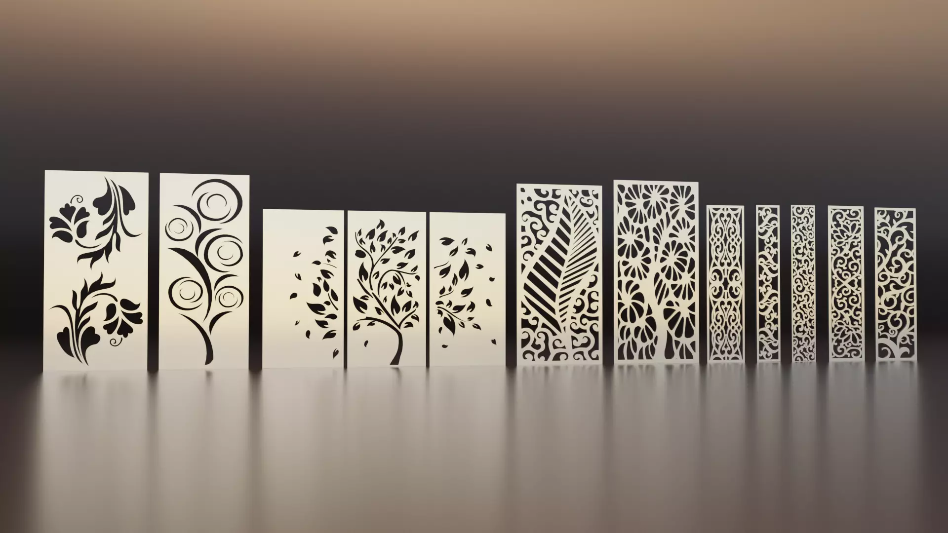 Ornament Panel Pack 3D model_0