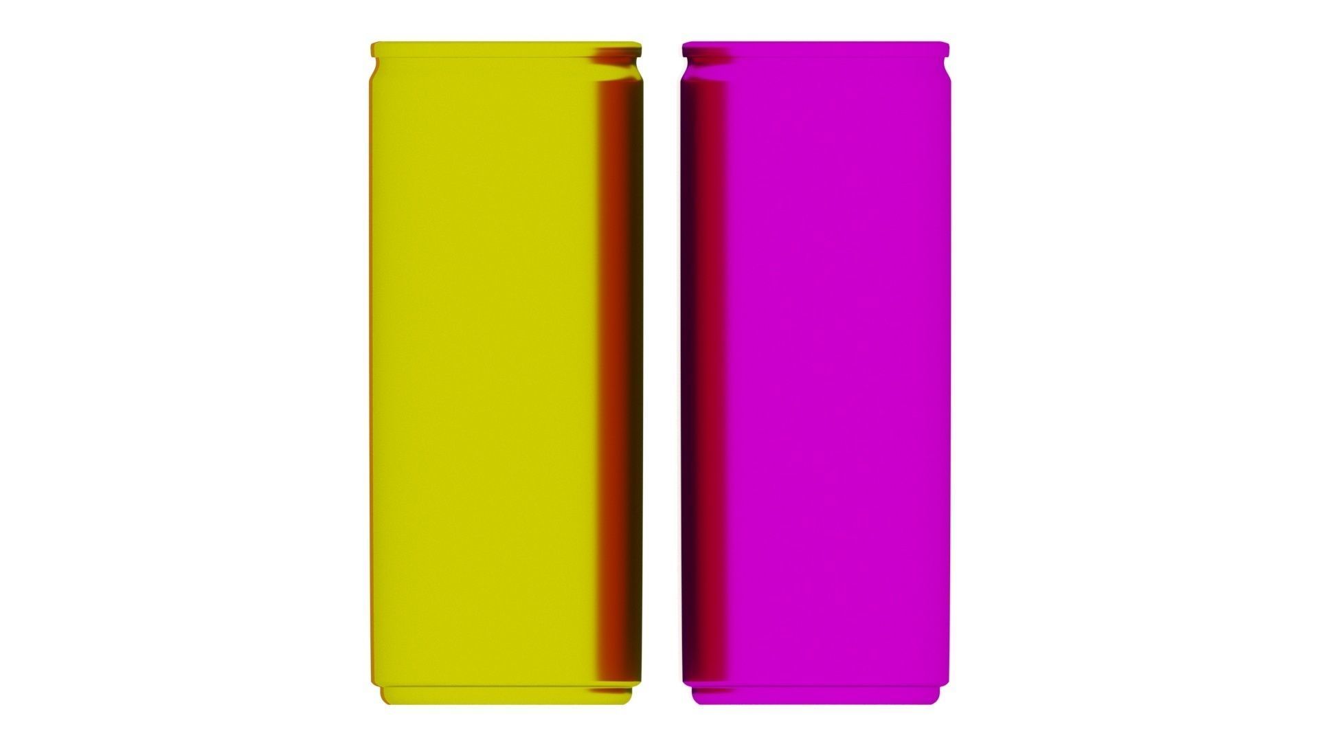 Colored Soda Cans Set 3D model_21