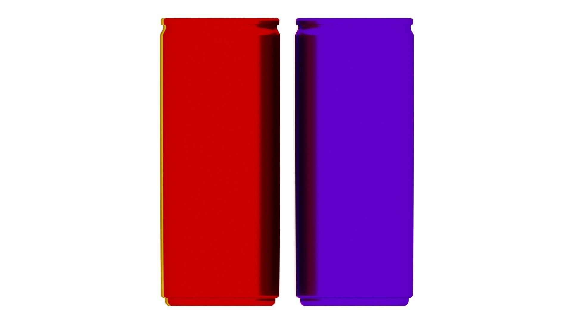 Colored Soda Cans Set 3D model_19