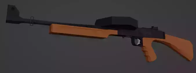 Low Poly American 180 Low-poly 3D model