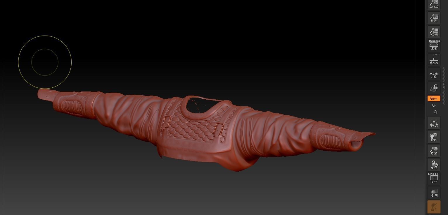 Ancient Ming Dynasty generals in China with lamellar armour Low-poly 3D model_31