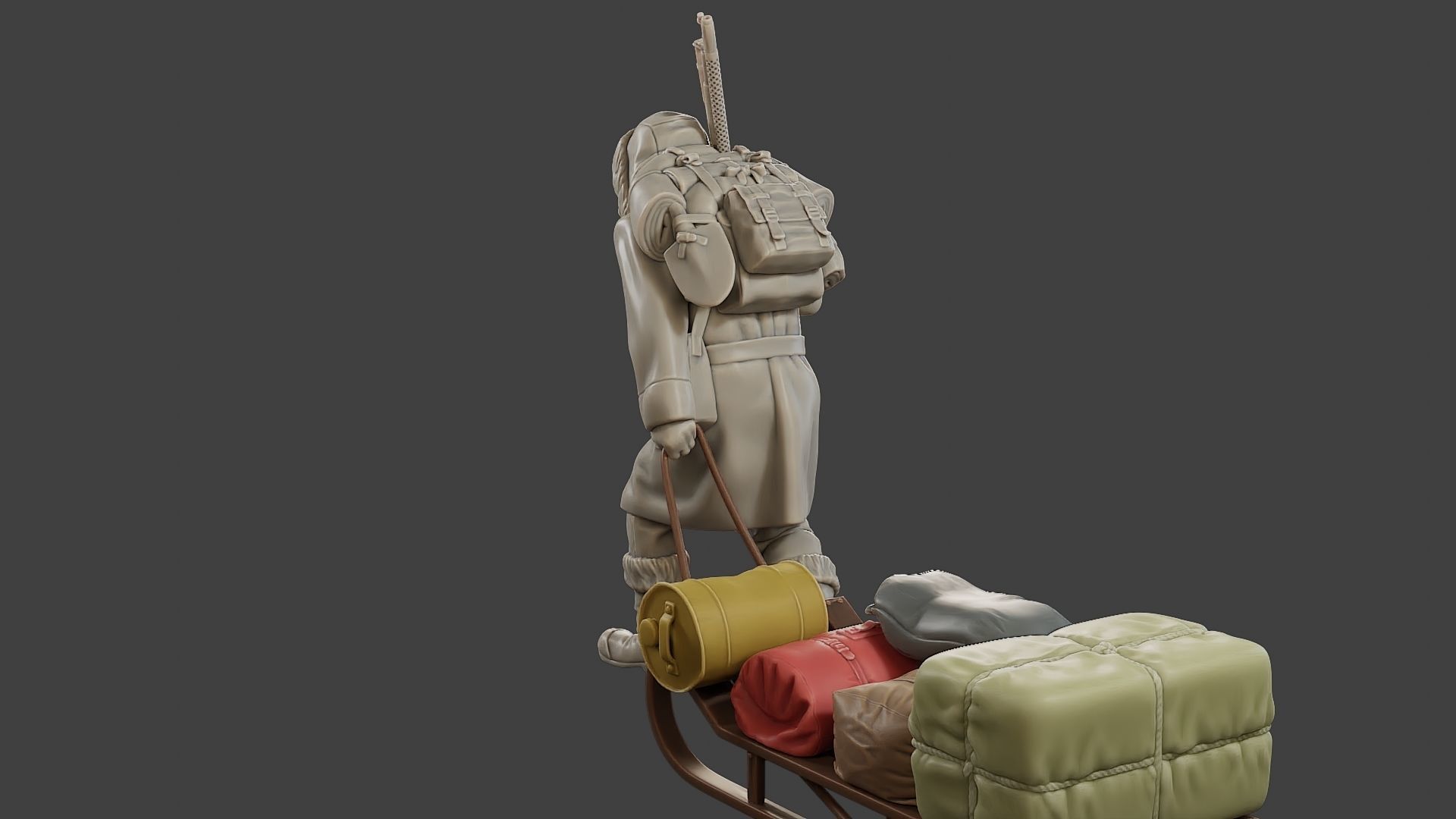 Post-Apocalyptic Male PAM1 001 3D print model_5