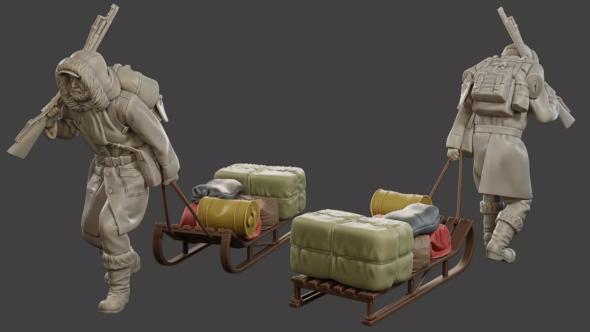 Post-Apocalyptic Male PAM1 001 3D print model_0