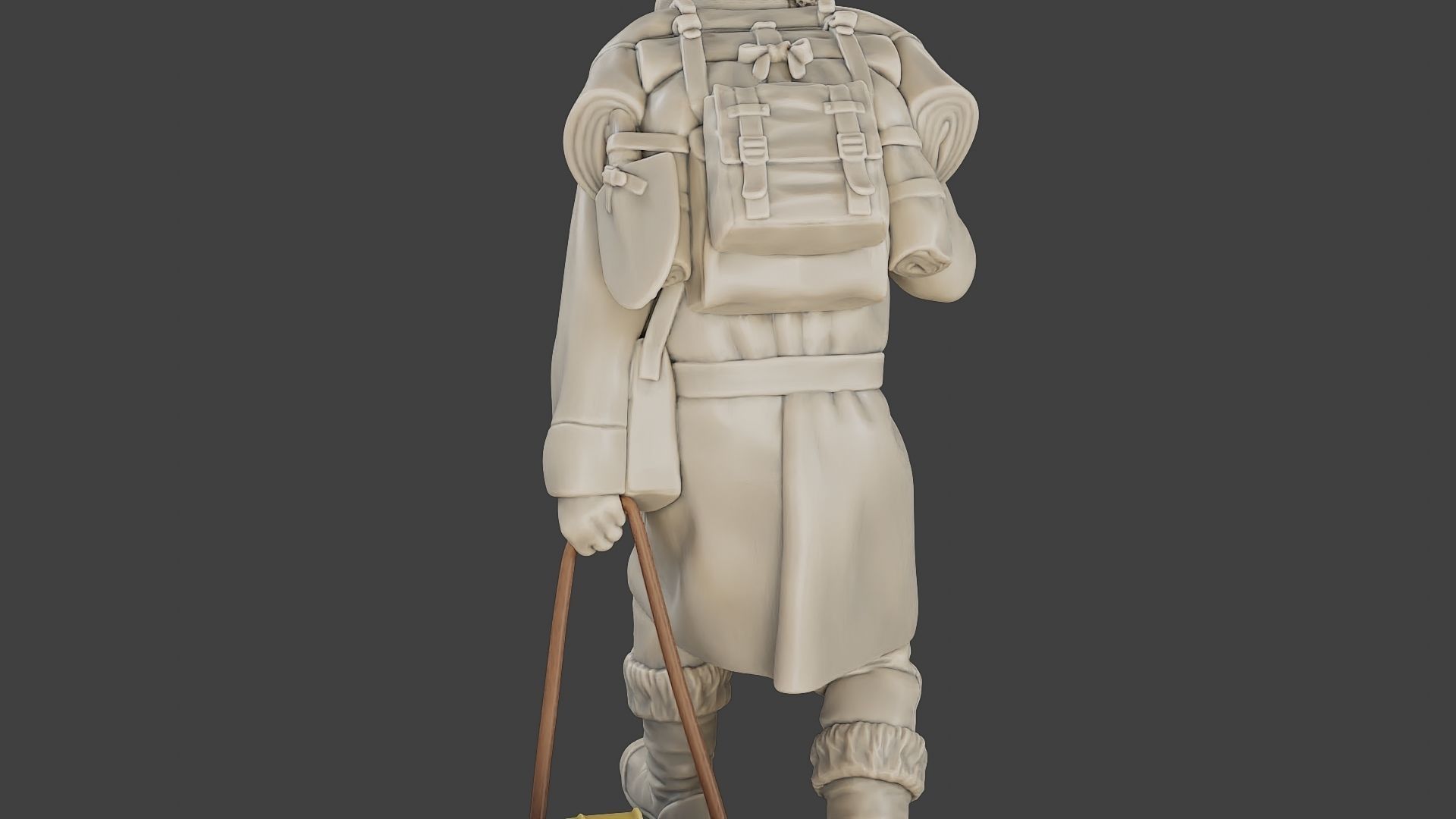 Post-Apocalyptic Male PAM1 001 3D print model_21