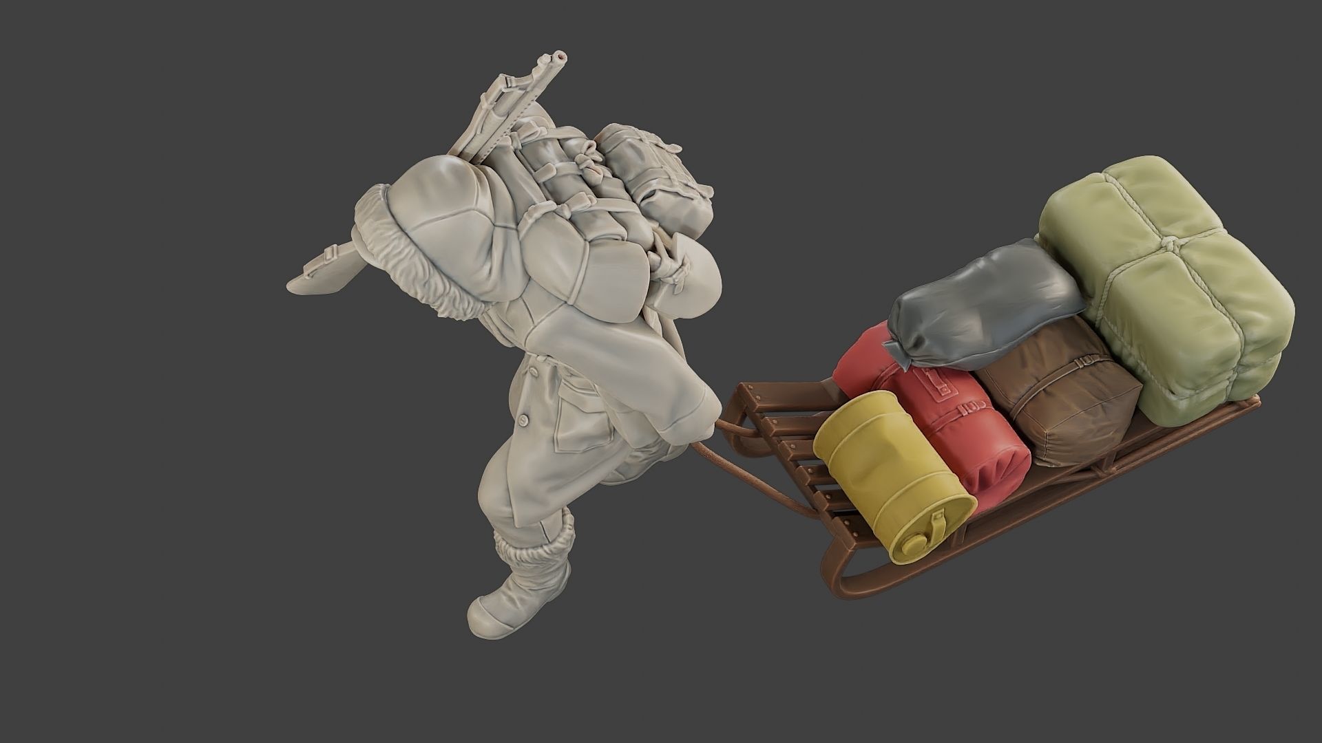 Post-Apocalyptic Male PAM1 001 3D print model_15