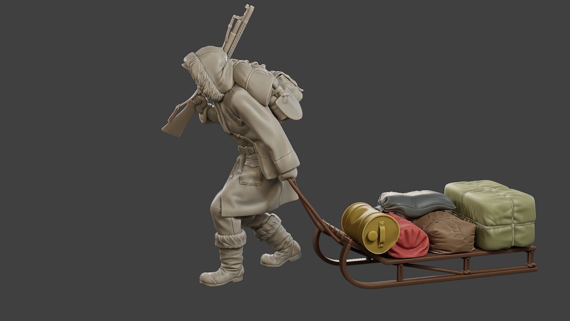 Post-Apocalyptic Male PAM1 001 3D print model_3