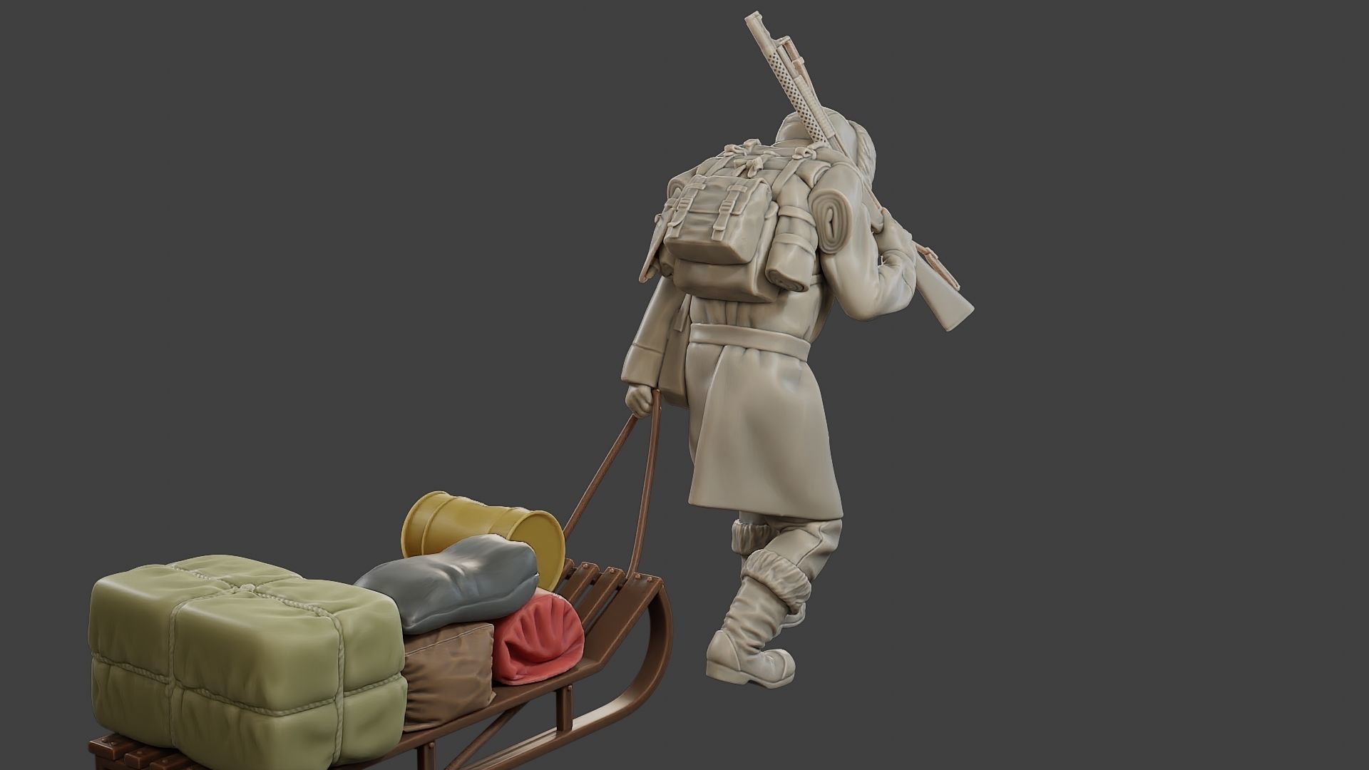 Post-Apocalyptic Male PAM1 001 3D print model_7