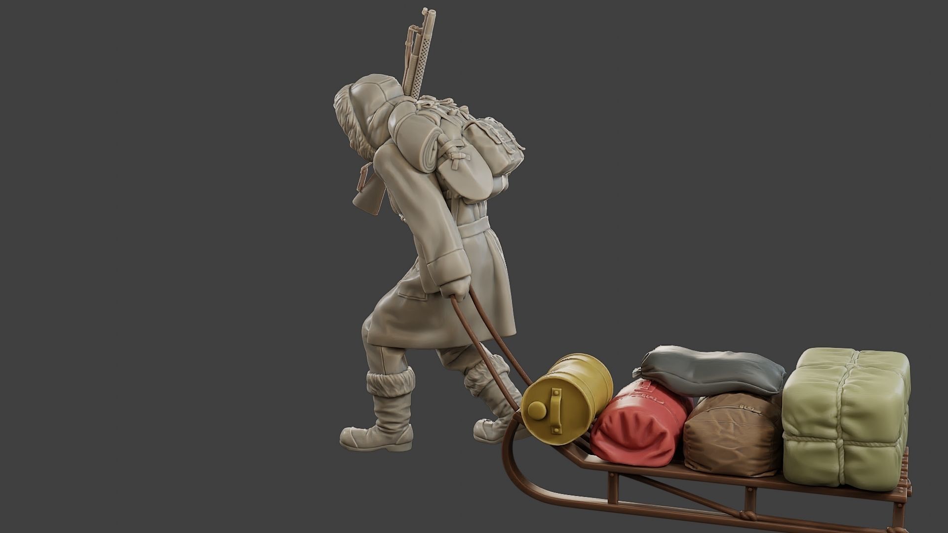 Post-Apocalyptic Male PAM1 001 3D print model_4