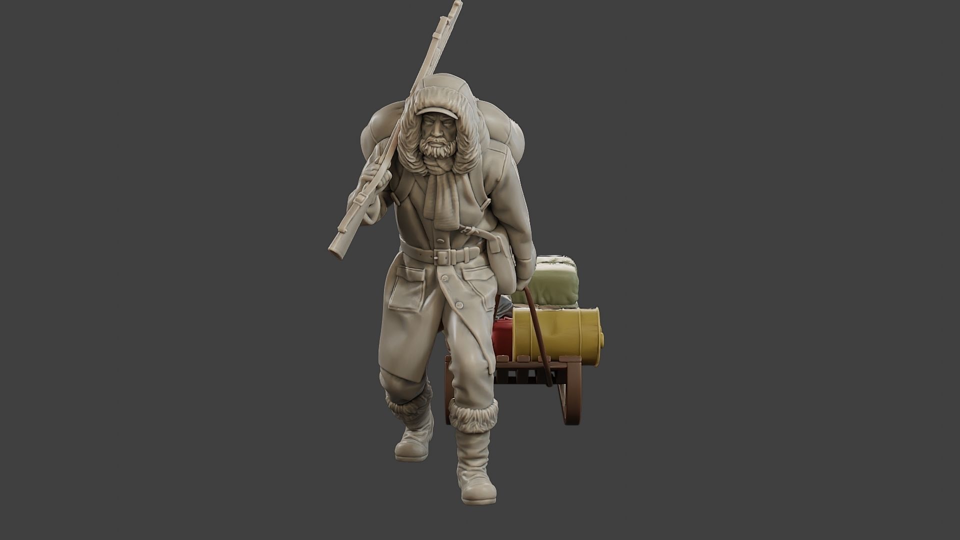 Post-Apocalyptic Male PAM1 001 3D print model_11