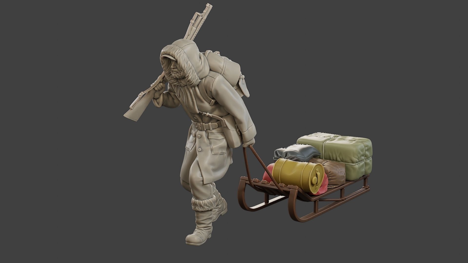 Post-Apocalyptic Male PAM1 001 3D print model_2