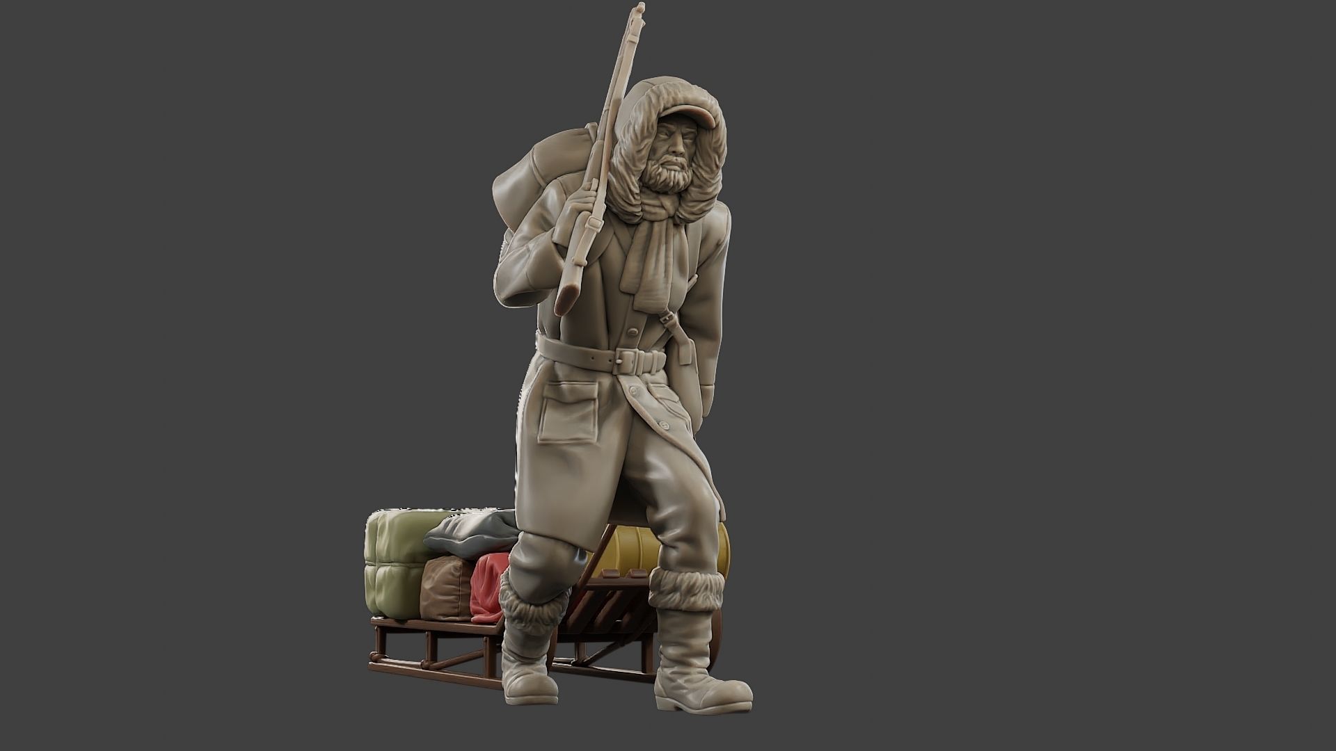 Post-Apocalyptic Male PAM1 001 3D print model_13