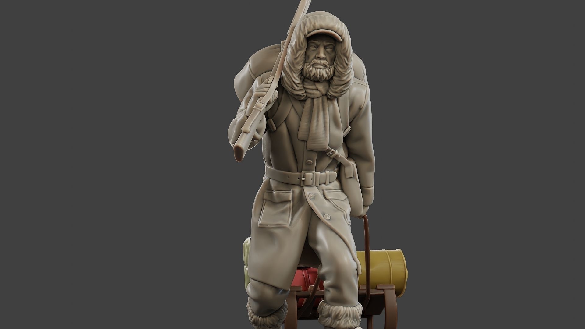 Post-Apocalyptic Male PAM1 001 3D print model_28