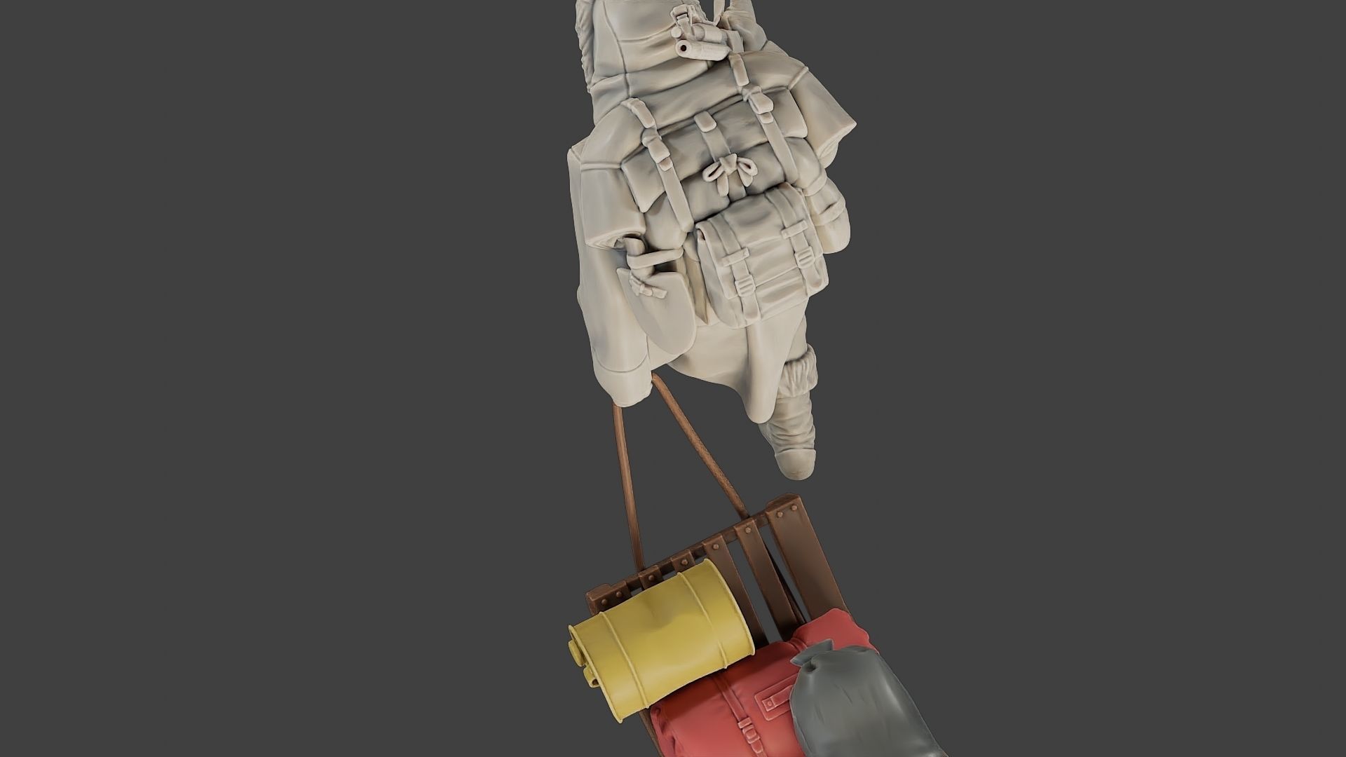 Post-Apocalyptic Male PAM1 001 3D print model_16