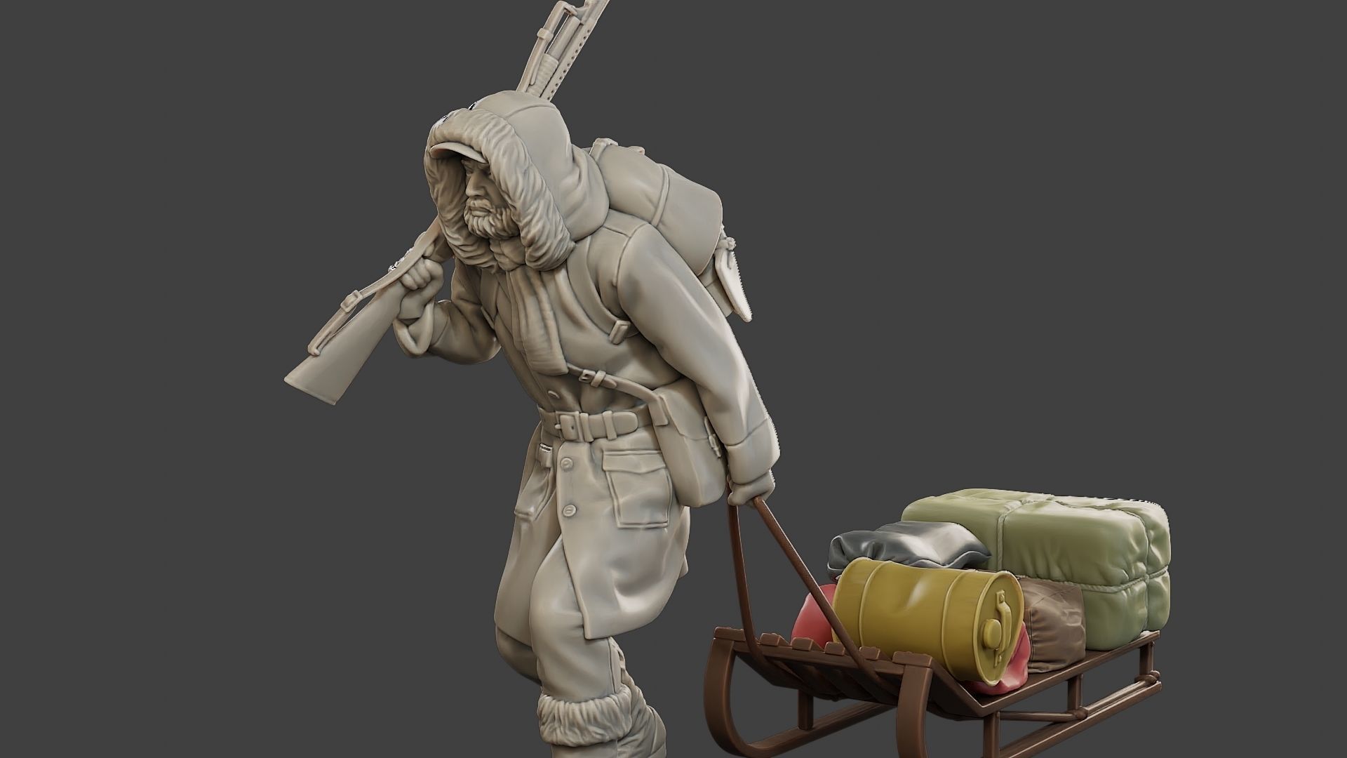 Post-Apocalyptic Male PAM1 001 3D print model_27