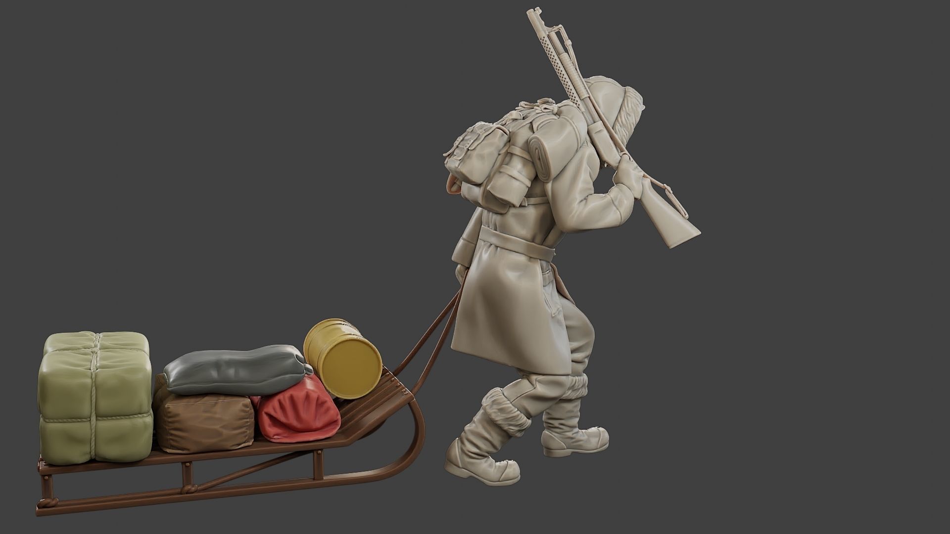 Post-Apocalyptic Male PAM1 001 3D print model_8