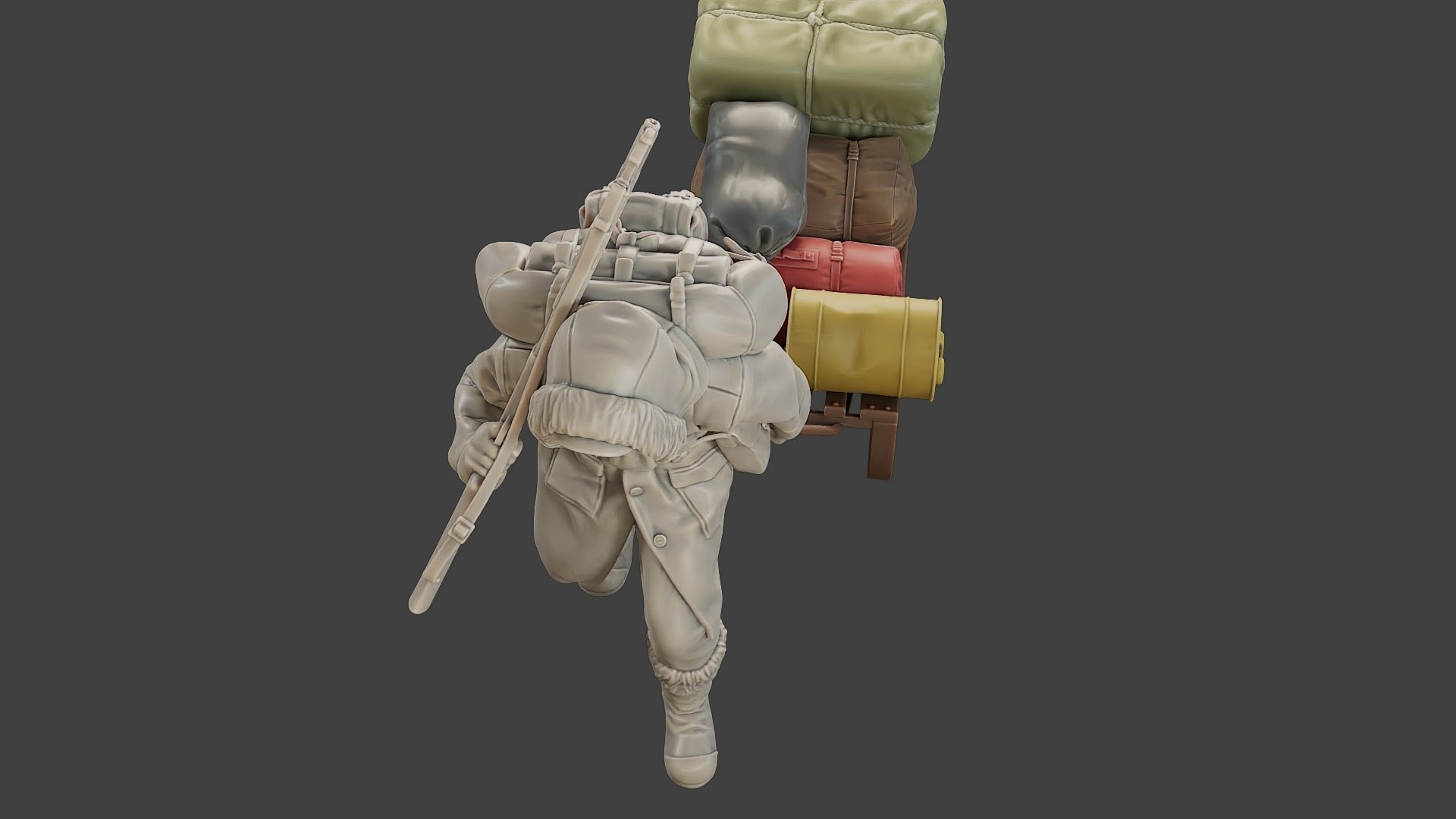 Post-Apocalyptic Male PAM1 001 3D print model_14