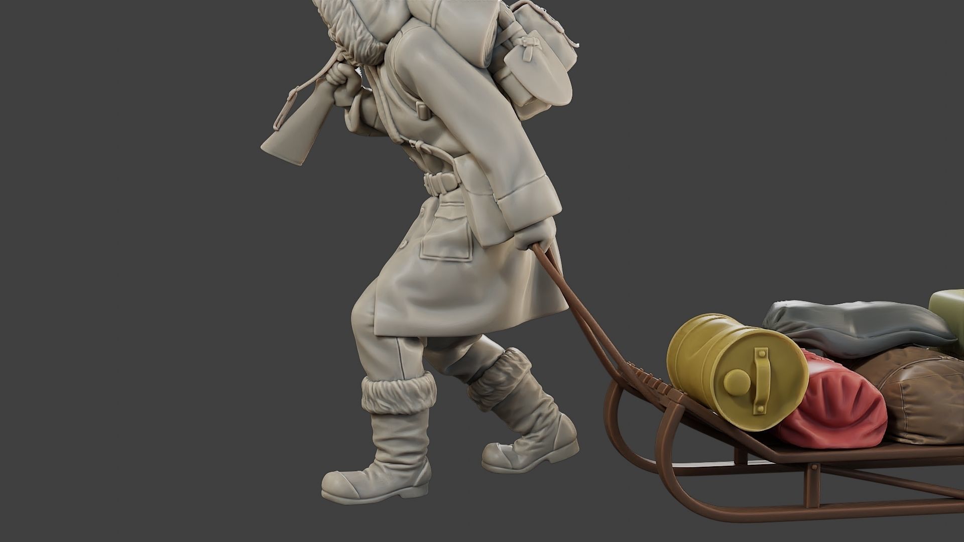 Post-Apocalyptic Male PAM1 001 3D print model_17