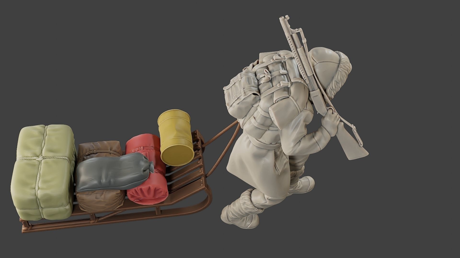 Post-Apocalyptic Male PAM1 001 3D print model_23