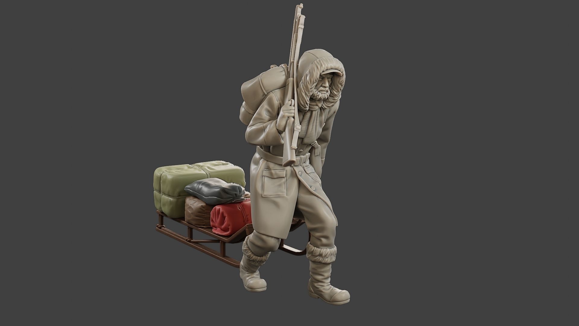 Post-Apocalyptic Male PAM1 001 3D print model_10