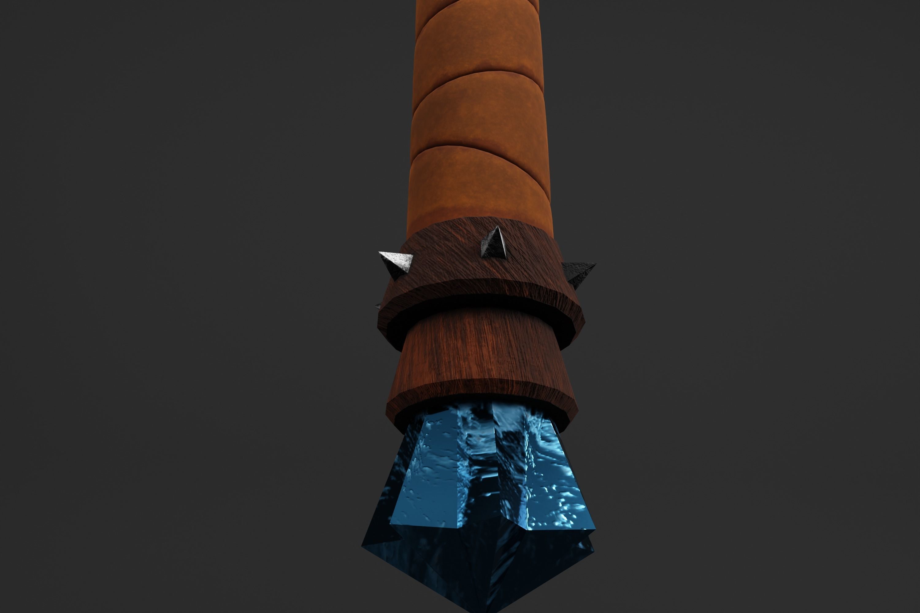 Vikings Axe PBR 3D lowpoly model  3D model_6
