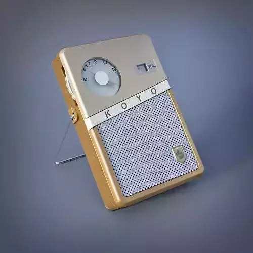 Koyo KR-6TS35 Vintage Transistor Radio 3D model