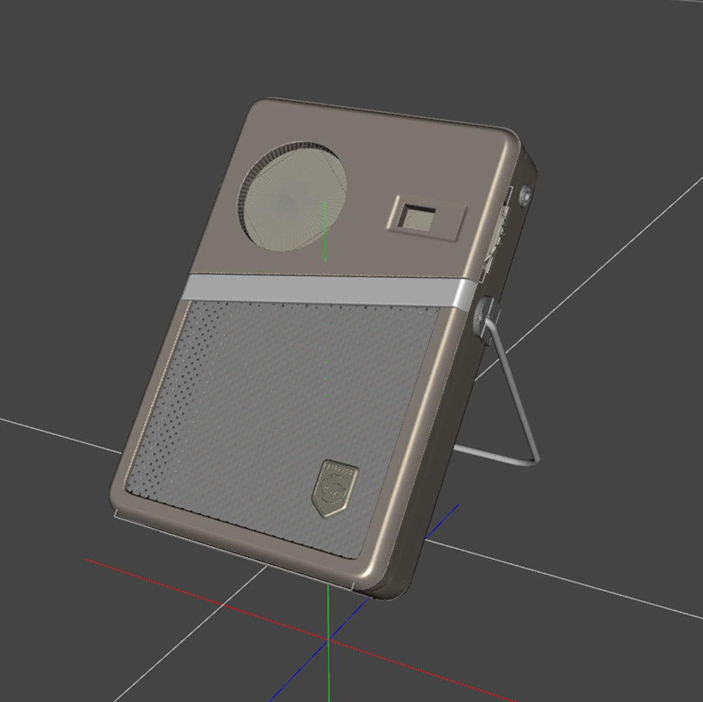 Koyo KR-6TS35 Vintage Transistor Radio 3D model_3