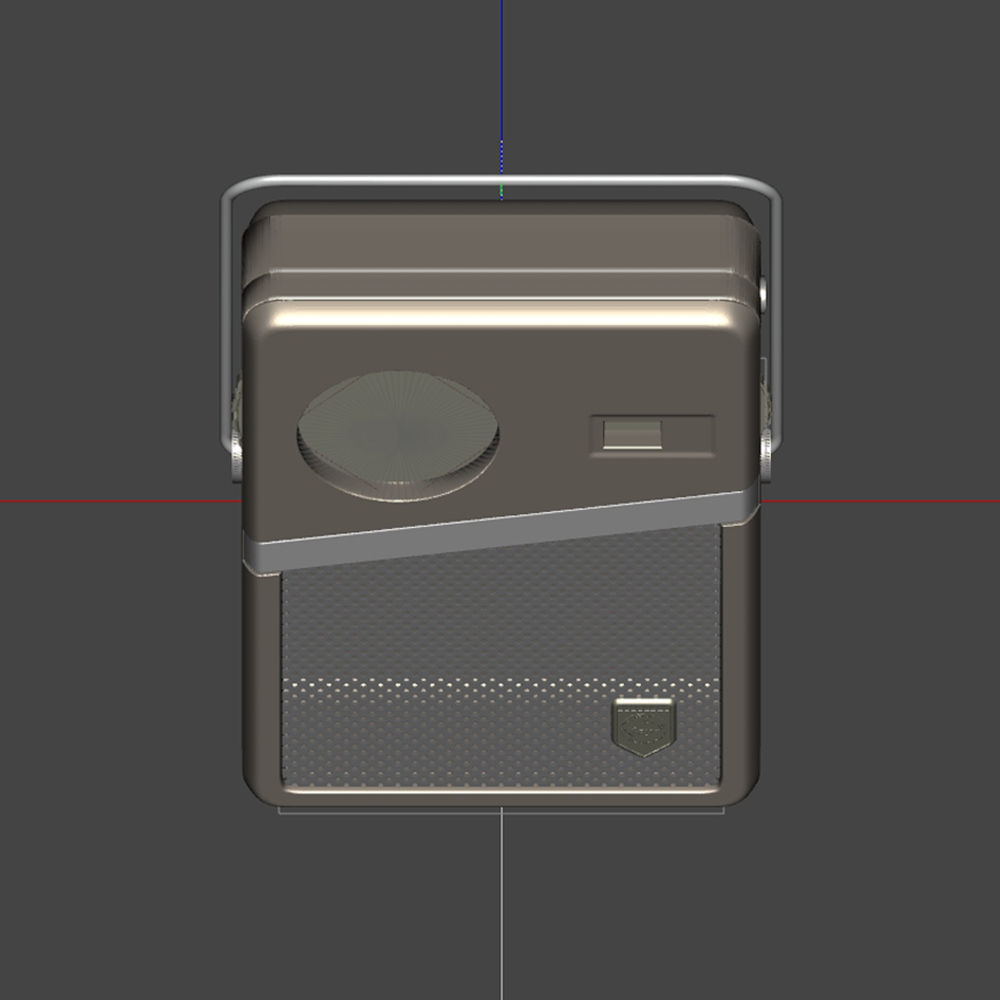 Koyo KR-6TS35 Vintage Transistor Radio 3D model_5