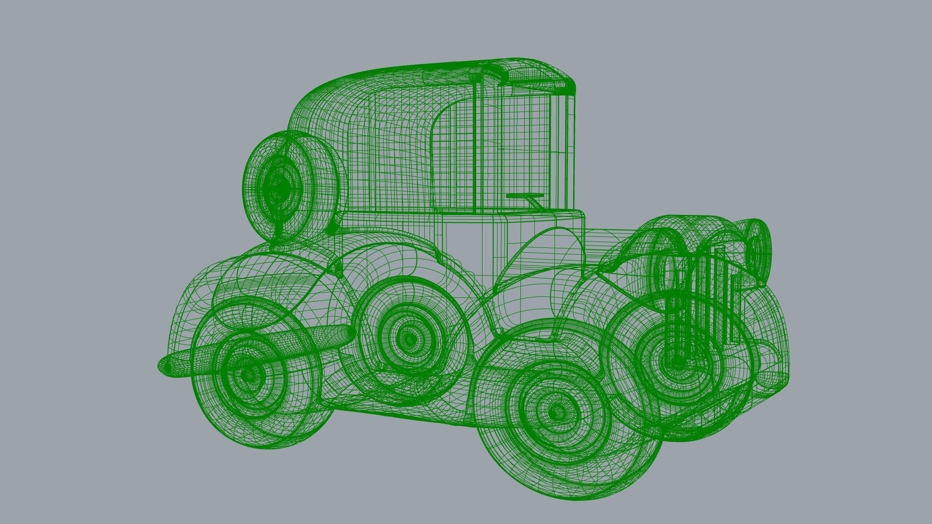 Car classic  3D print model_3