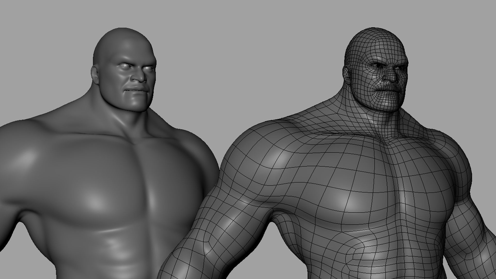 Muscular Male n Female Basemesh 3D Model Collection_15
