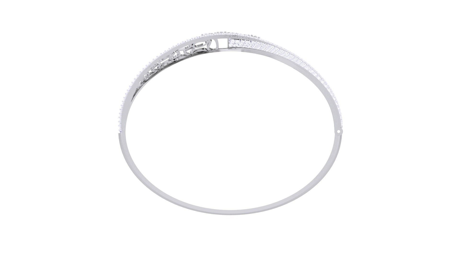 Flowers High Jewelry Italian Diamond Bracelets 3dm stl obj gltf 3D print model_12