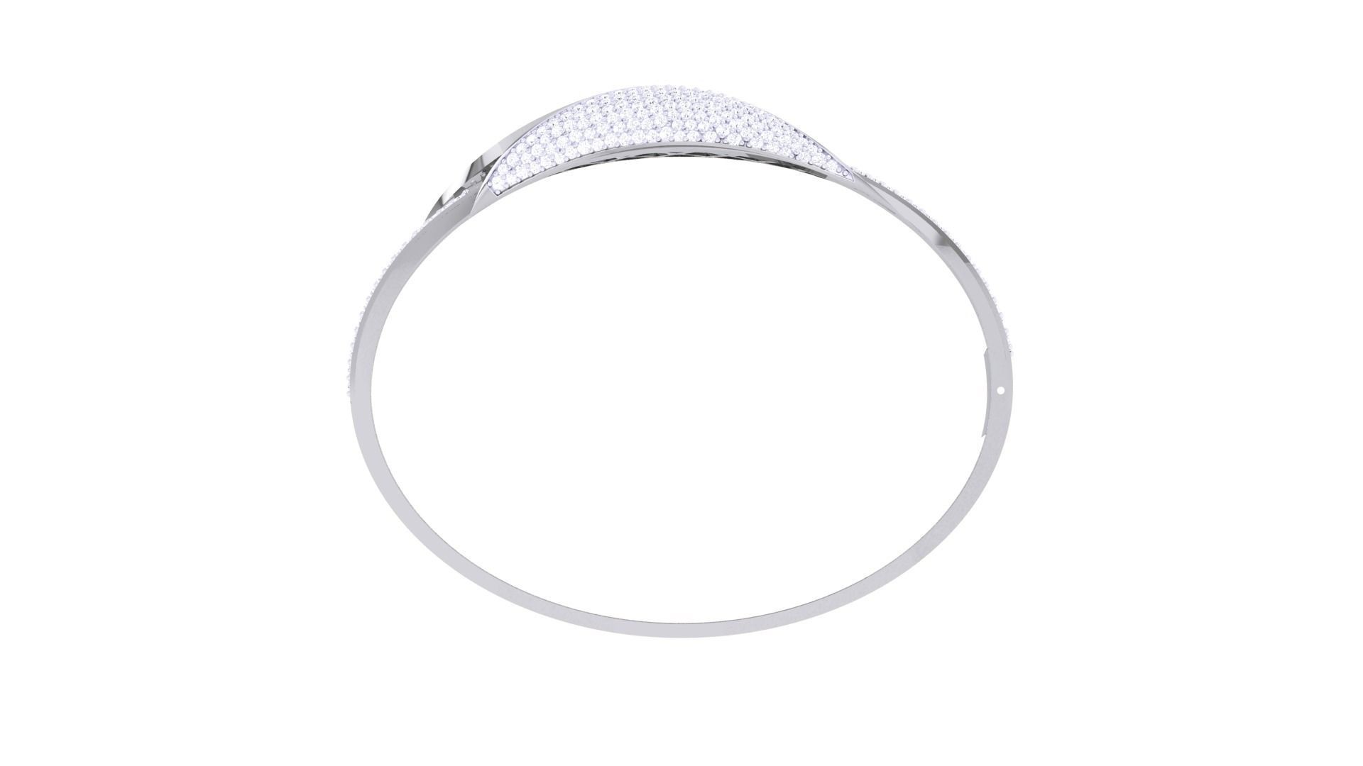 Ultra Vision Wire Mesh High Jewelry Italian Diamond Bracelets  3D print model_11