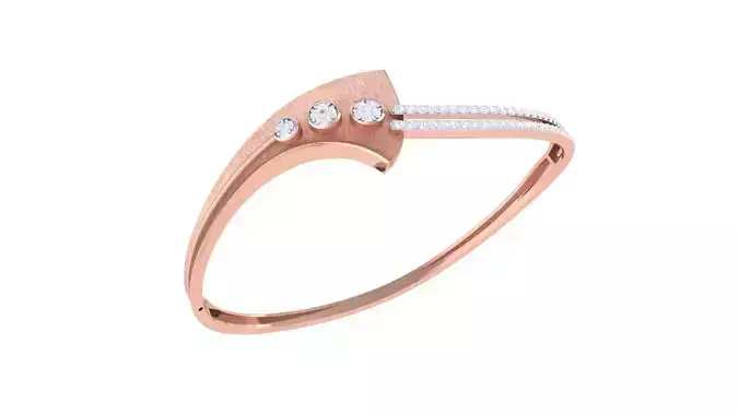 High Jewelry Italian Diamond Bracelets 3dm stl obj gltf