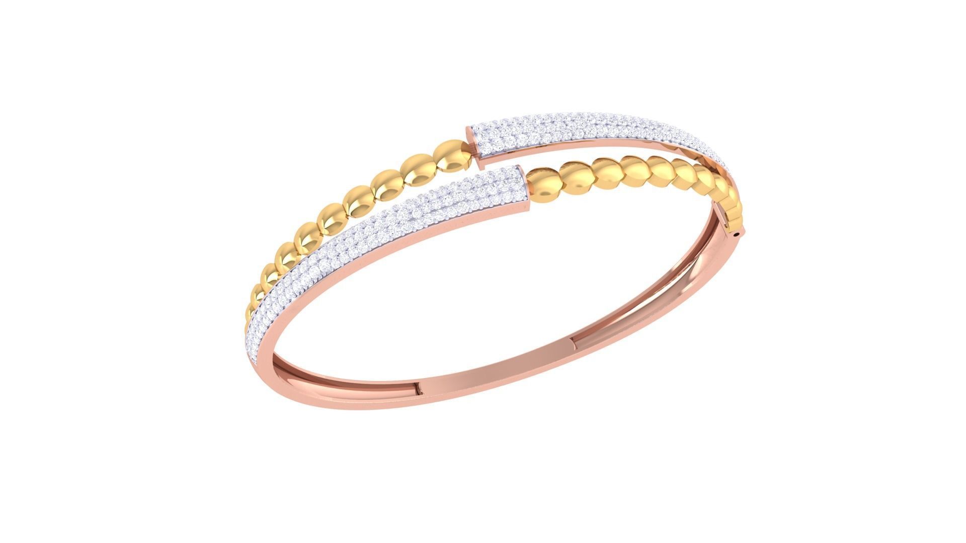 Beads Balls High Jewelry Italian Diamond Bracelets 3dm stl obj 3D print model_1