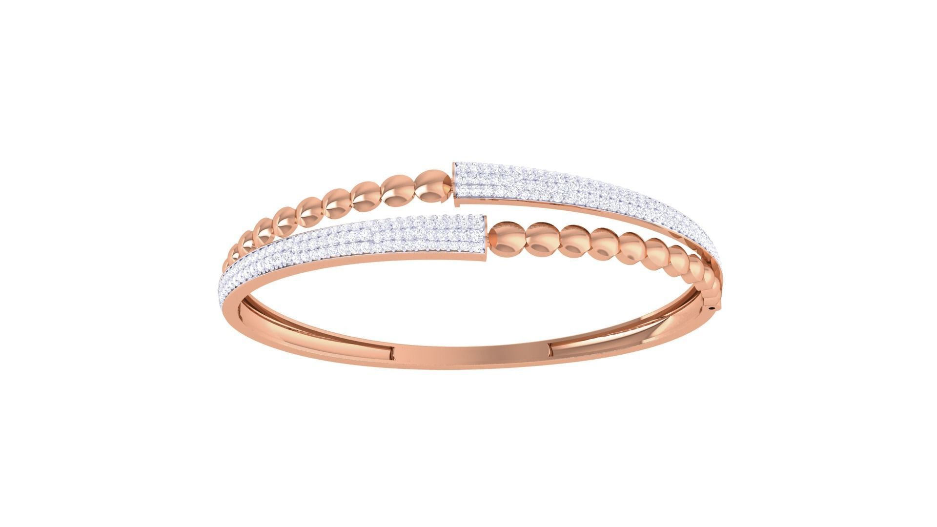 Beads Balls High Jewelry Italian Diamond Bracelets 3dm stl obj 3D print model_7