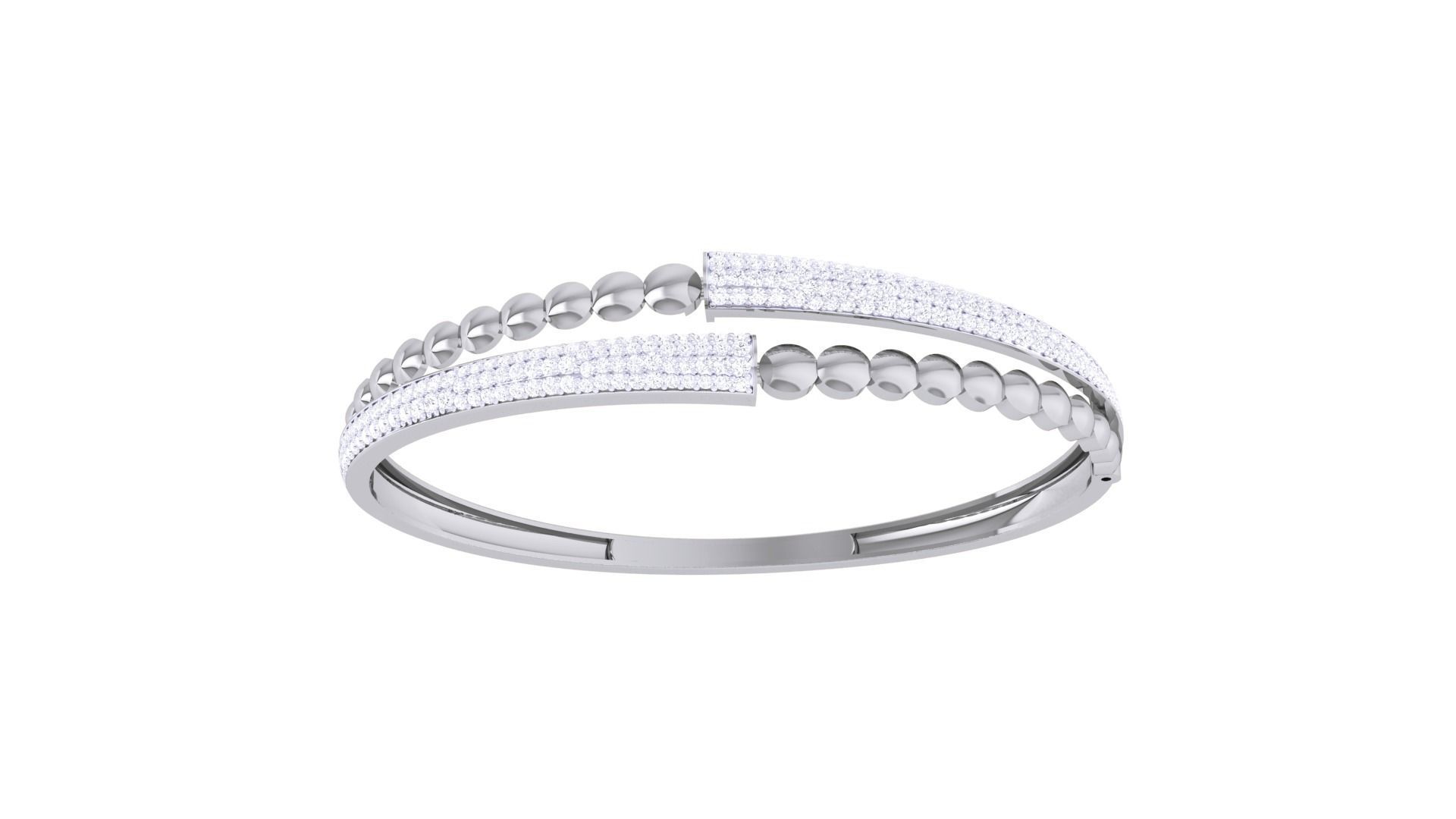 Beads Balls High Jewelry Italian Diamond Bracelets 3dm stl obj 3D print model_9