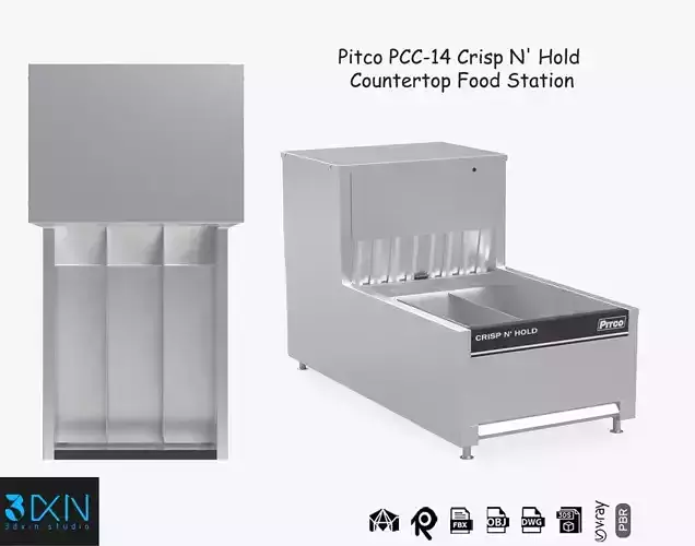 Pitco PCC14 Crisp N Hold Countertop Food Station 3D model