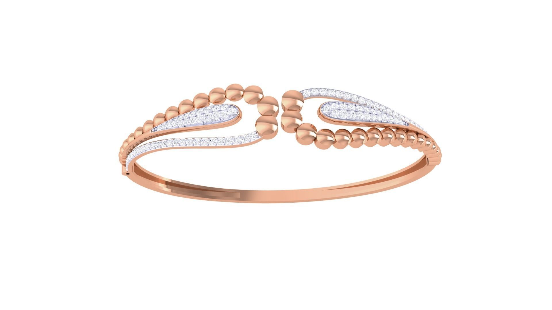 Beads Balls High Jewelry Italian Diamond Bracelets 3dm stl obj 3D print model_9