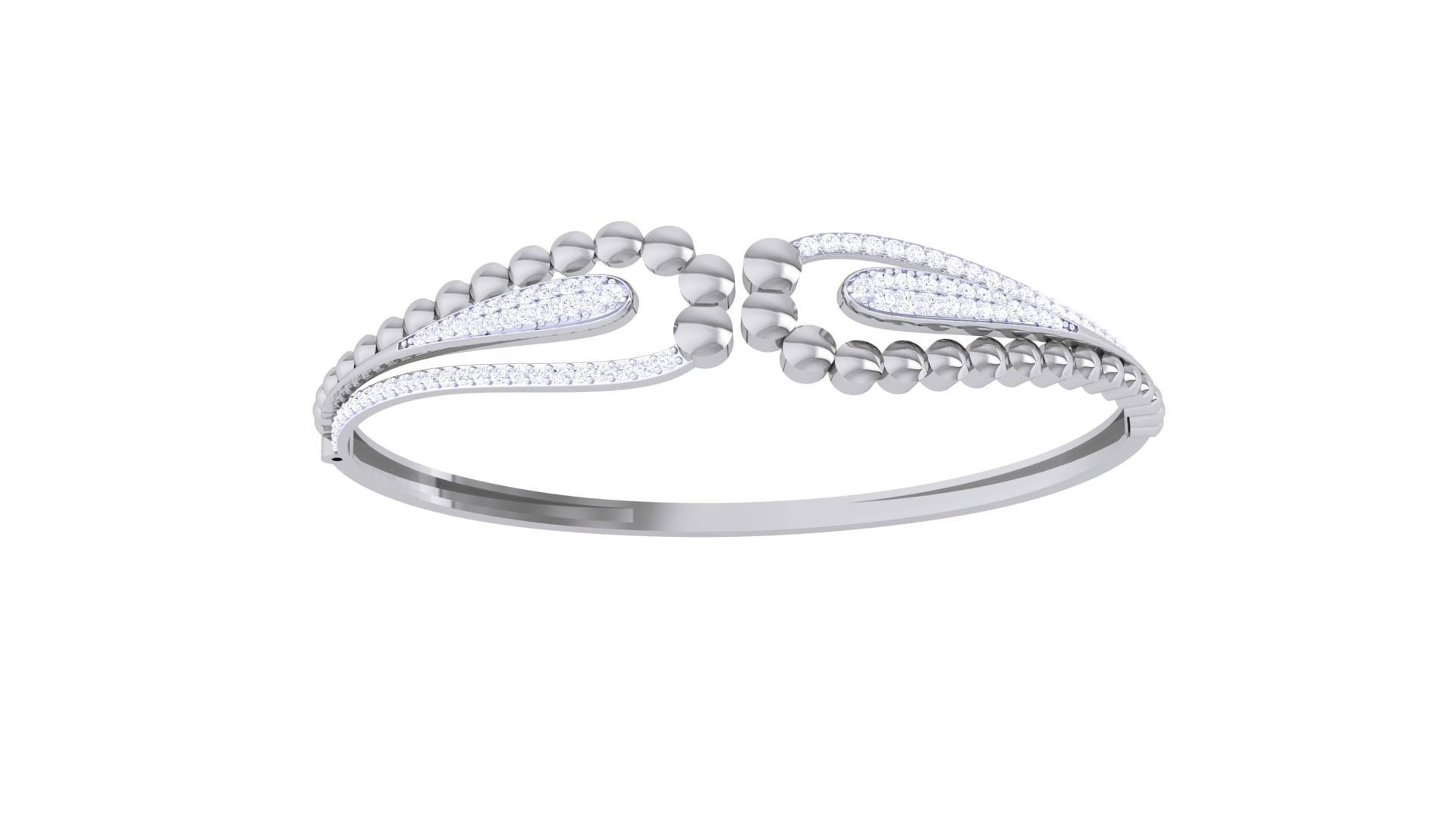 Beads Balls High Jewelry Italian Diamond Bracelets 3dm stl obj 3D print model_7