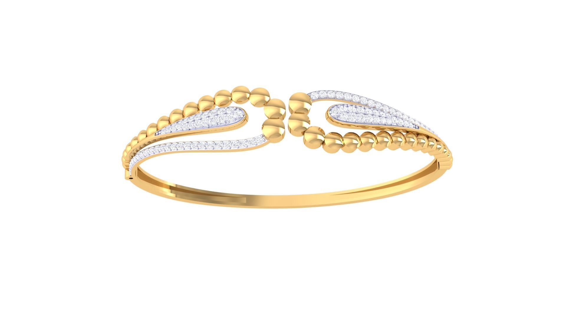 Beads Balls High Jewelry Italian Diamond Bracelets 3dm stl obj 3D print model_8