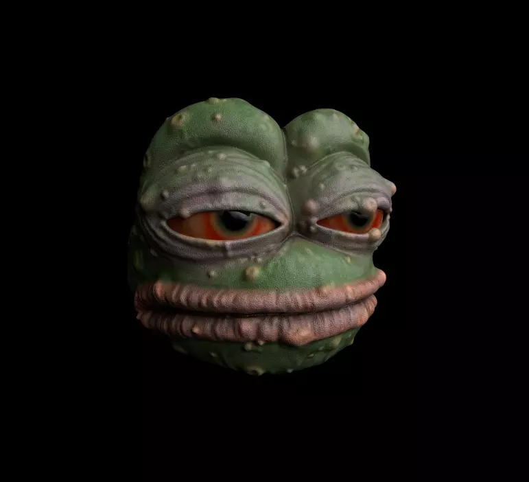 Pepe Frog Realistic 4K Low-poly 3D model_0